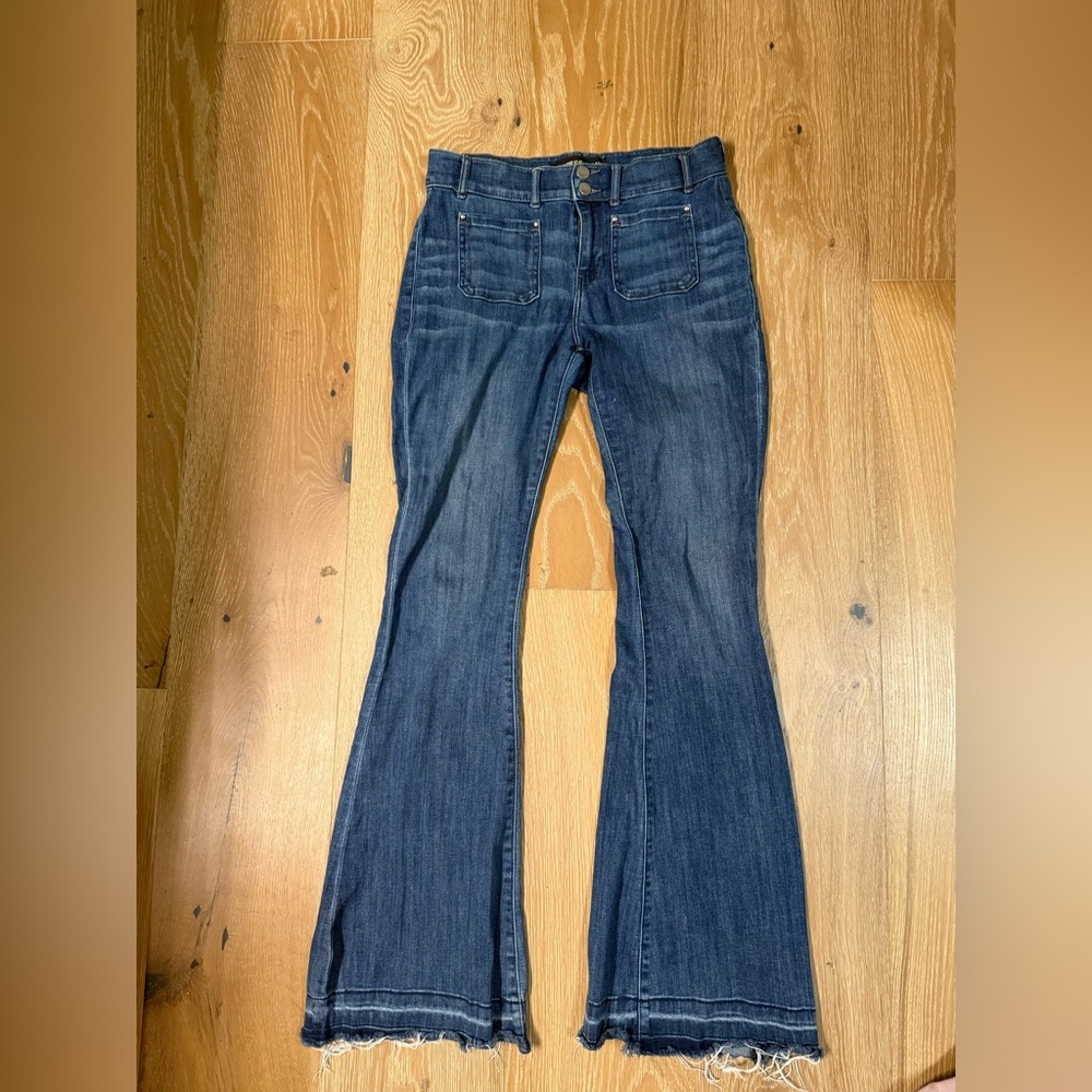 Express Jeans- flare bell bottom medium wash! 💙